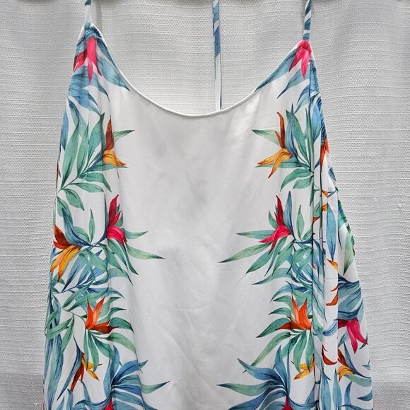 Show Me Your Mumu Womens Maxi Dress XS Tropical Palm Party T-Rex T Strap pre-own - Picture 3 of 8